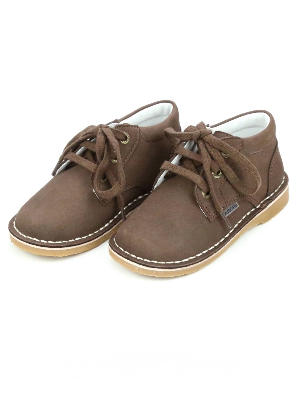 L’Amour Hugo Nubuck Lace-Up Shoes Rubber Soles • Toddler 9